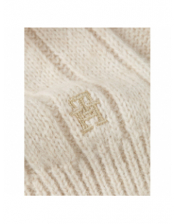 Écharpe en laine timeless beige femme - Tommy Hilfiger