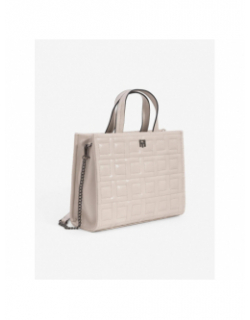Sac à main matelassé quilt sable beige femme - Tiffosi