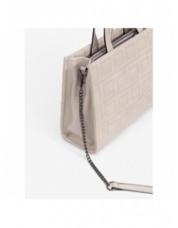 Sac à main matelassé quilt sable beige femme - Tiffosi