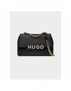 Sac bandoulière simili-cuir lizzie noir femme - Hugo