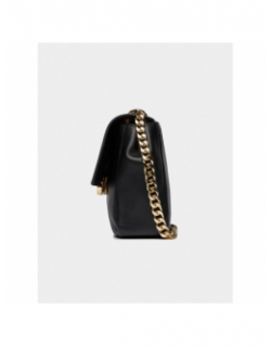 Sac bandoulière simili-cuir lizzie noir femme - Hugo