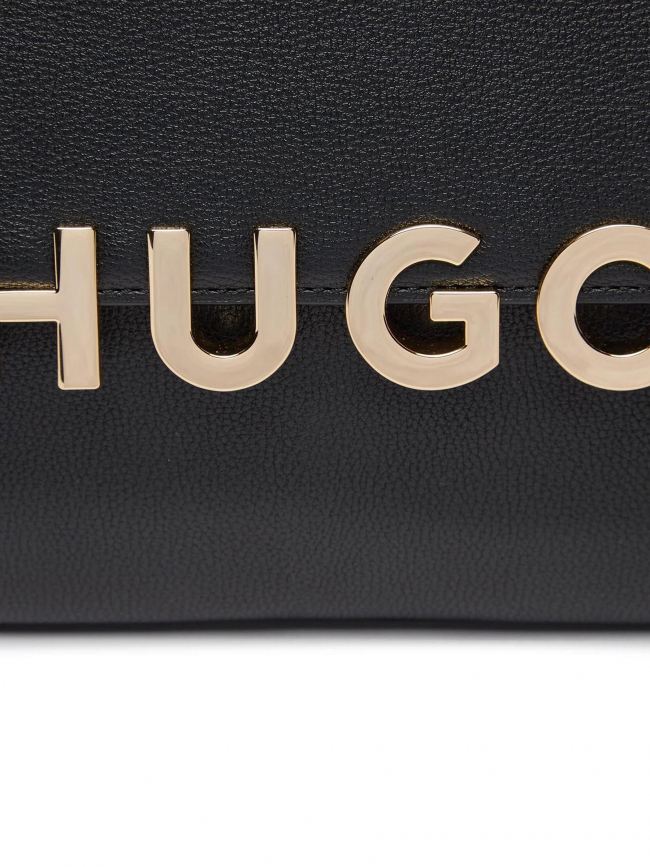 Sac bandoulière simili-cuir lizzie noir femme - Hugo