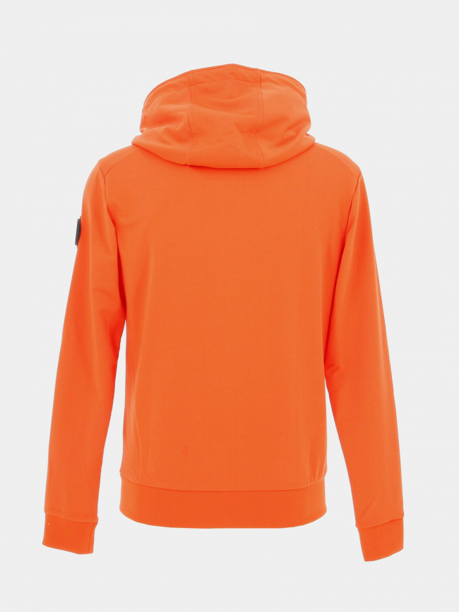 Veste légère bi-matière dradler orange noir homme - Helvetica