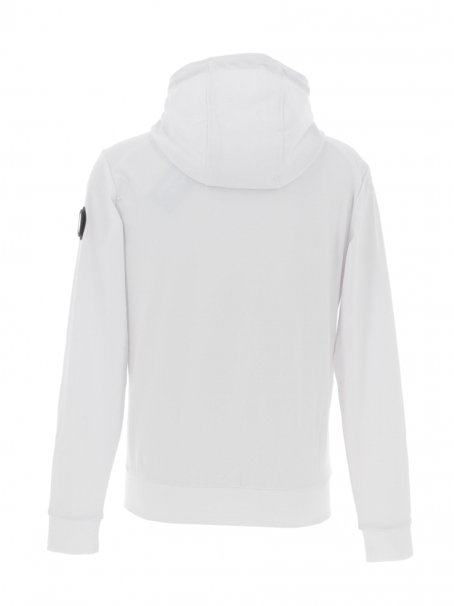 Veste légère bi-matière dradler noir blanc homme - Helvetica