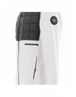 Veste légère bi-matière dradler noir blanc homme - Helvetica