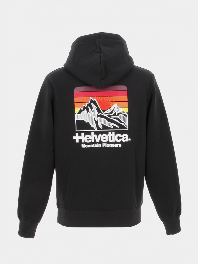 Sweat à capuche anger noir homme - Helvetiva