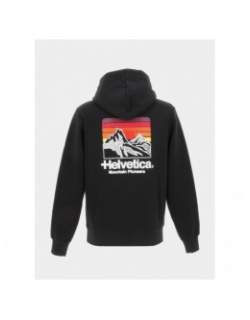 Sweat à capuche anger noir homme - Helvetiva