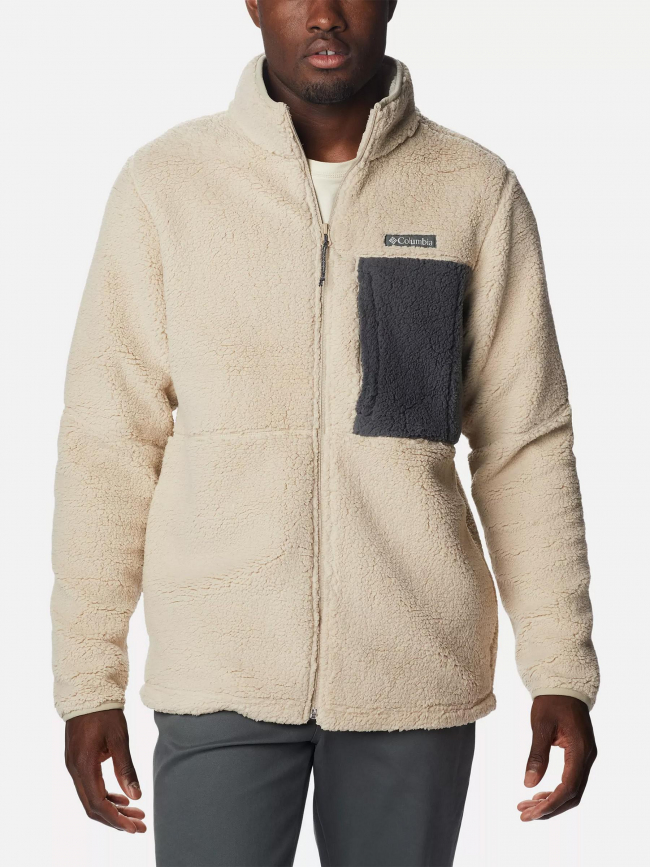 Veste sherpa polaire mountain side beige homme - Columbia