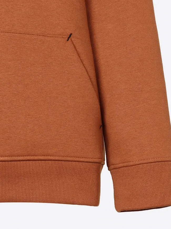 Sweat col zippé bicolore noir marron garçon - Kaporal