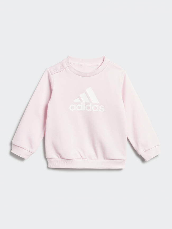 Ensemble survêtement badge of sport rose enfant - Adidas
