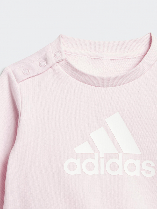 Ensemble survêtement badge of sport rose enfant - Adidas
