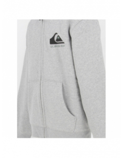 Sweat à capuche zippé doublé sherpa best wave gris garçon - Quiksilver
