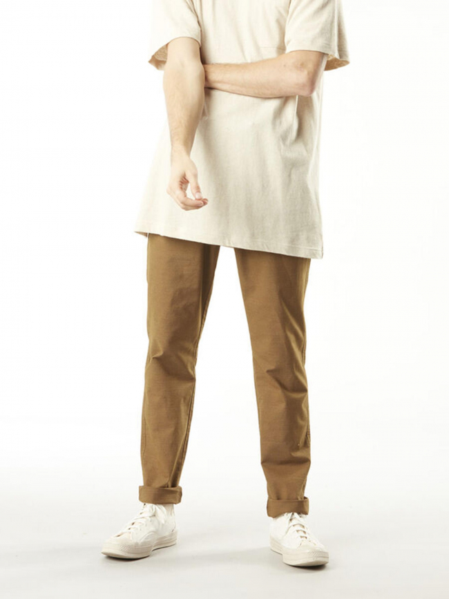 Pantalon chino regular crusy marron homme - Picture
