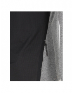 T-shirt technique manches longue chiné gris femme - Rukka