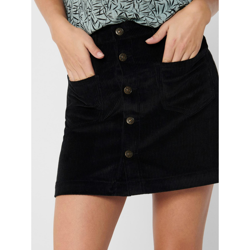 Jupe Noire Jupe Courte En Velours Jupe Velour Noir Femme