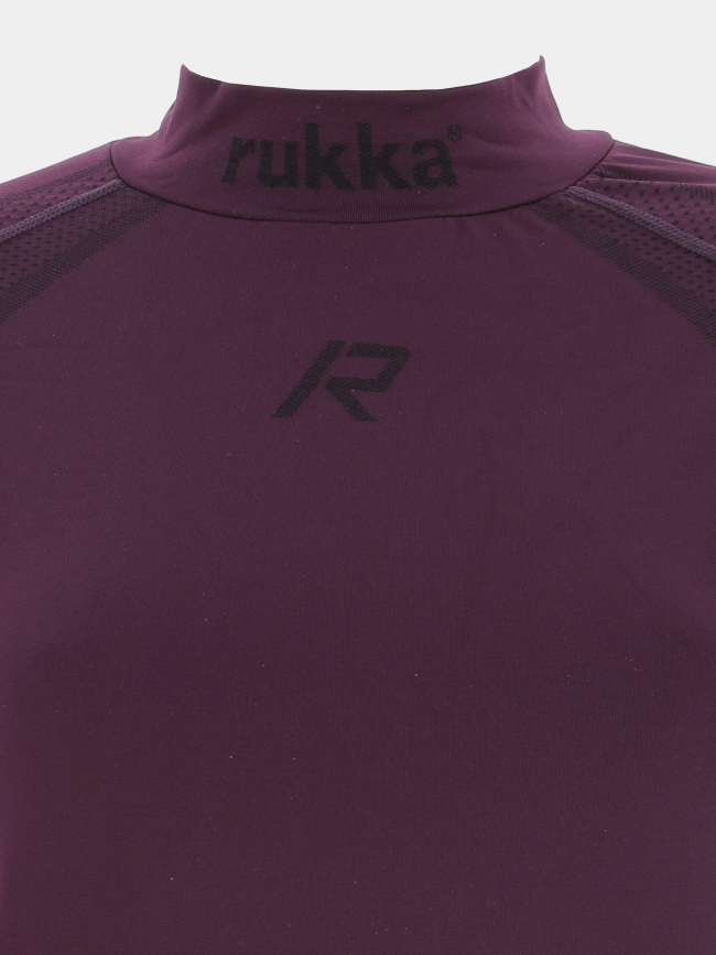 T-shirt manches longues baselayer pro violet femme - Rukka