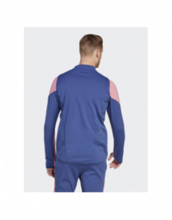 Sweat de football 1/4 zip OL training bleu homme - Adidas