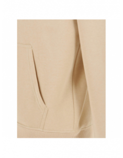 Sweat à capuche logo uni beige homme - Project X Paris