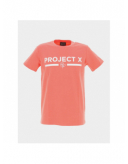 T-shirt logo uni rose homme - Project X Paris