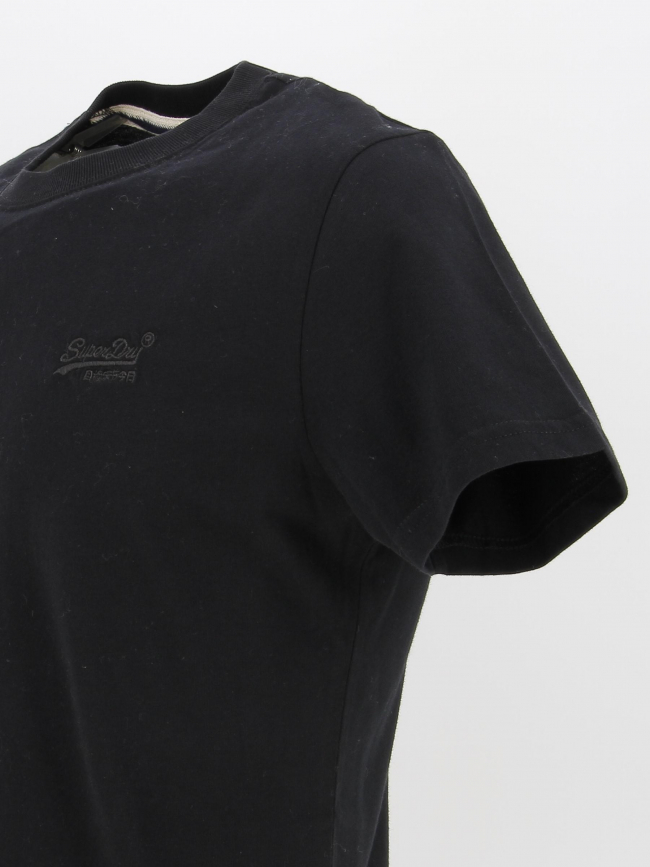 T-shirt vintage logo brodé noir homme - Superdry
