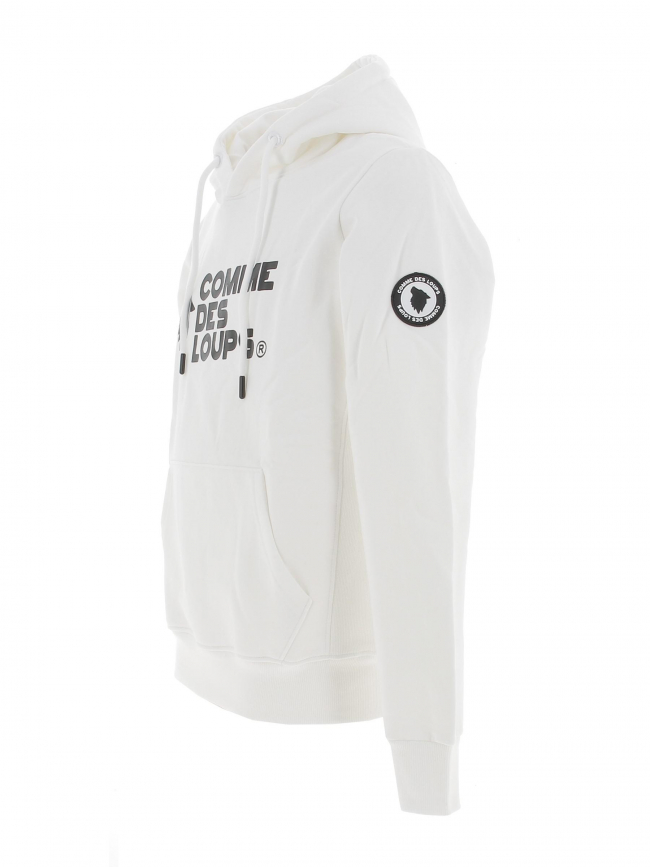 Sweat à capuche janeiro blanc homme - Comme Des Loups