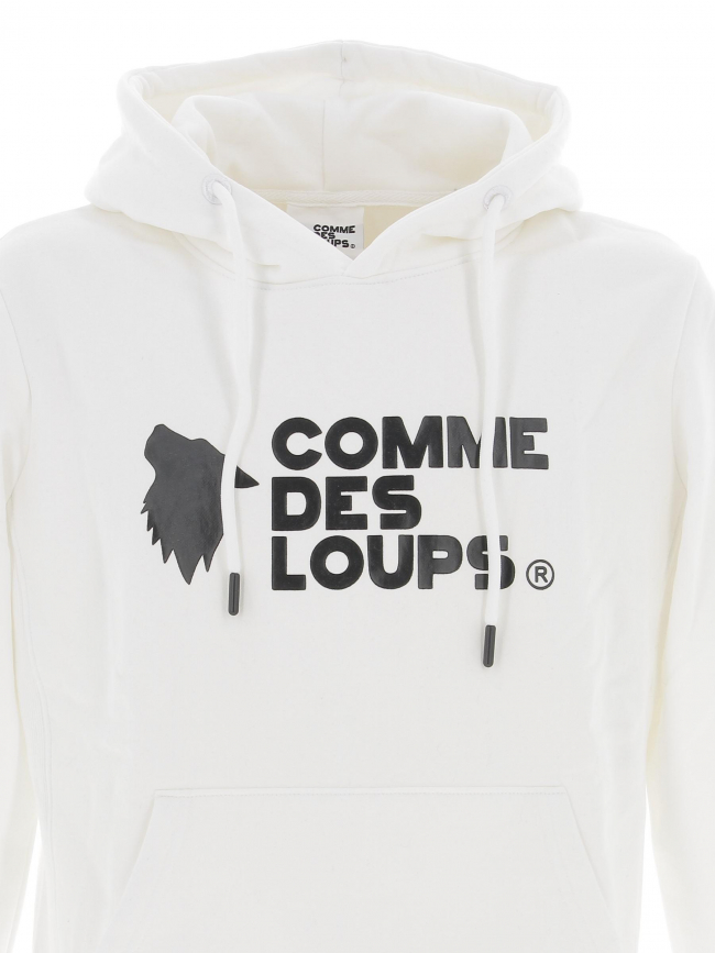 Sweat à capuche janeiro blanc homme - Comme Des Loups