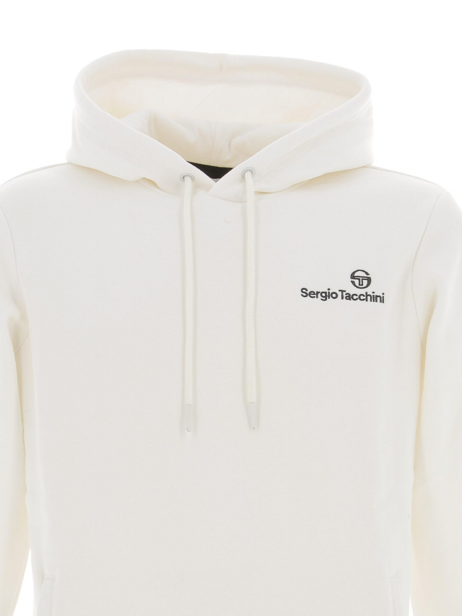 Sweat à capuche lobby blanc homme - Sergio Tacchini