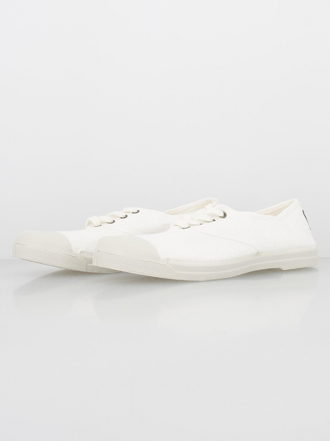 Baskets toile ungles bordado blanc femme - Natural World