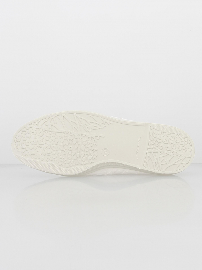 Baskets toile ungles bordado blanc femme - Natural World