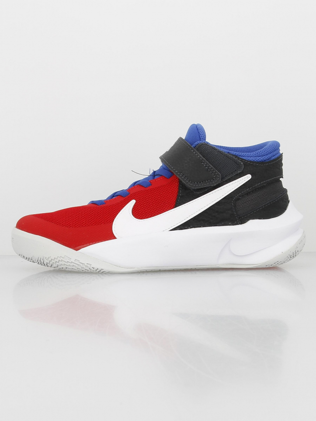 Chaussures de basketball team hustle rouge garçon - Nike