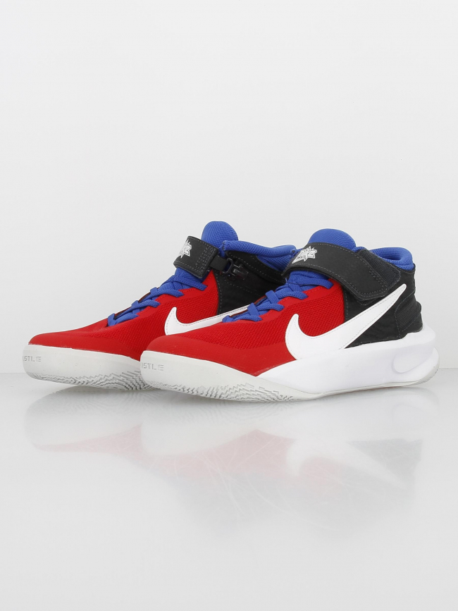Chaussures de basketball team hustle rouge garçon - Nike