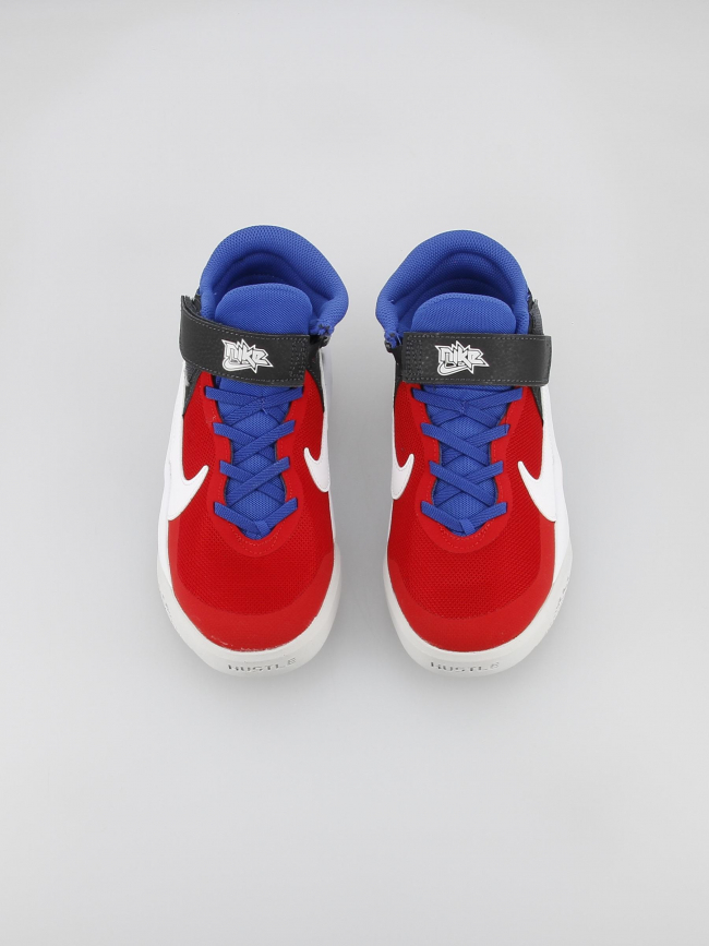 Chaussures de basketball team hustle rouge garçon - Nike