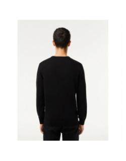 Pull core essential col rond noir homme - Lacoste