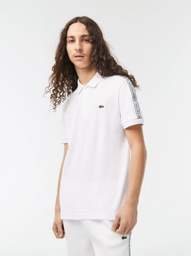 Polo core graphic blanc homme - Lacoste