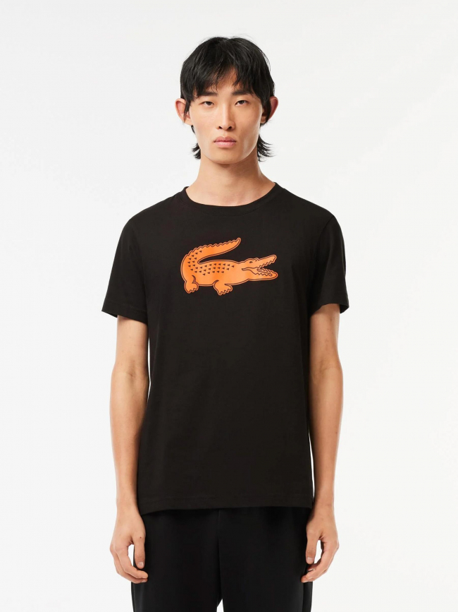 T-shirt core performance noir orange homme - Lacoste
