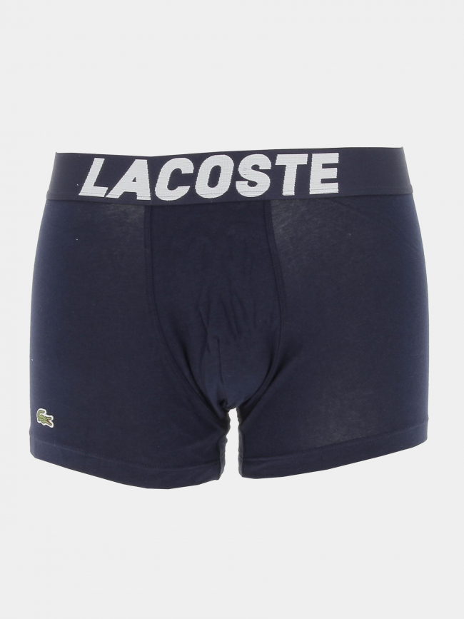 Pack 3 boxers court bleu blanc homme - Lacoste