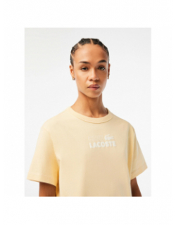 Robe t-shirt summer pack jaune femme - Lacoste