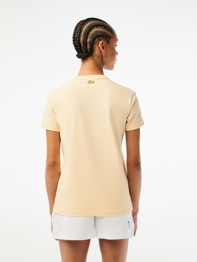T-shirt summer pack sable beige femme - Lacoste