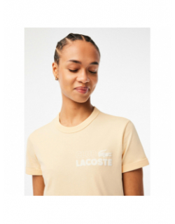 T-shirt summer pack sable beige femme - Lacoste