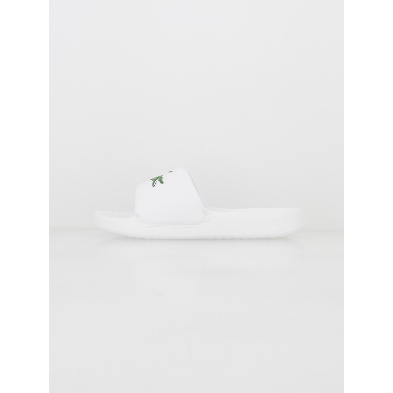 Claquettes serve 1.0 blanc homme - Lacoste