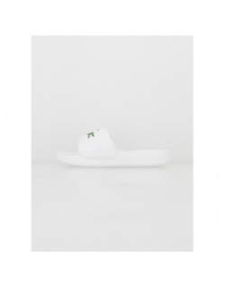 Claquettes serve 1.0 blanc homme - Lacoste