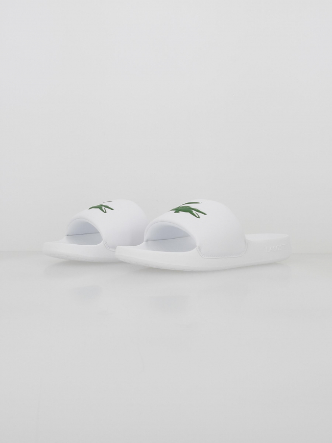 Claquettes serve 1.0 blanc homme - Lacoste