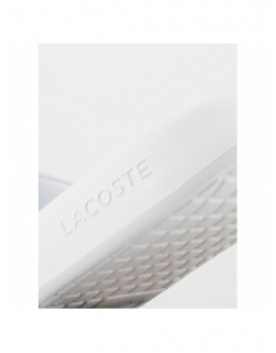 Claquettes serve 1.0 blanc homme - Lacoste