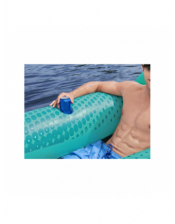 Matelas gonflable plage piscine lounge bleu - Bestway