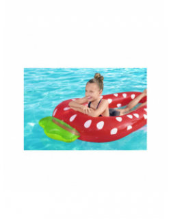 Matelas gonflable piscine fraise summer rouge enfant - Bestway