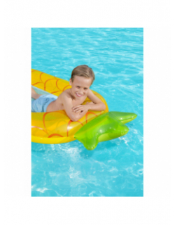 Matelas gonflable piscine ananas summer jaune enfant - Bestway