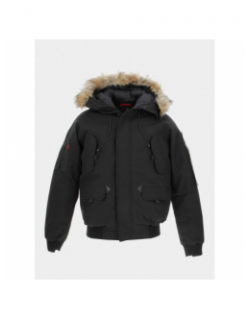 Blouson chaud johnson noir homme - Helvetica