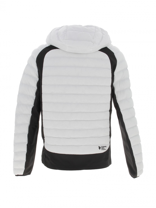 Doudoune fine bi-matière colorado blanc homme - Comme Des Loups