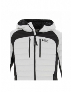 Doudoune fine bi-matière colorado blanc homme - Comme Des Loups