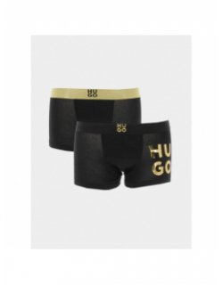 Coffret 2 boxers doré noir homme - Hugo